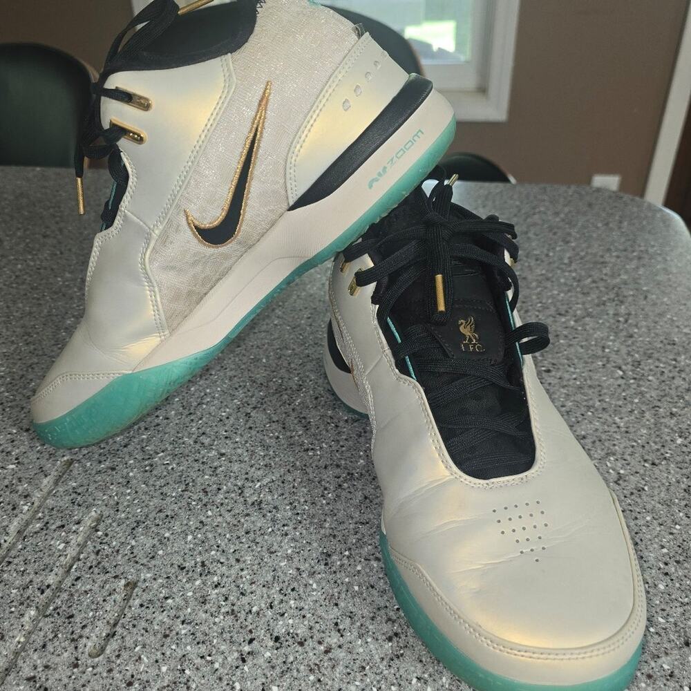 Nike LeBron NXXT Gen AMPD Sneaker Liverpool LFC Orewood Teal FJ1566-101 Men’s 10
